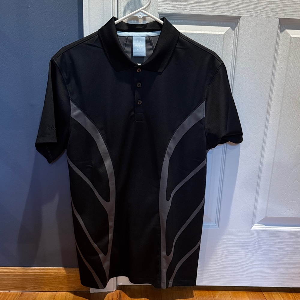 NOCTA Nike Black and Gray Men's Golf Polo